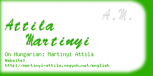 attila martinyi business card